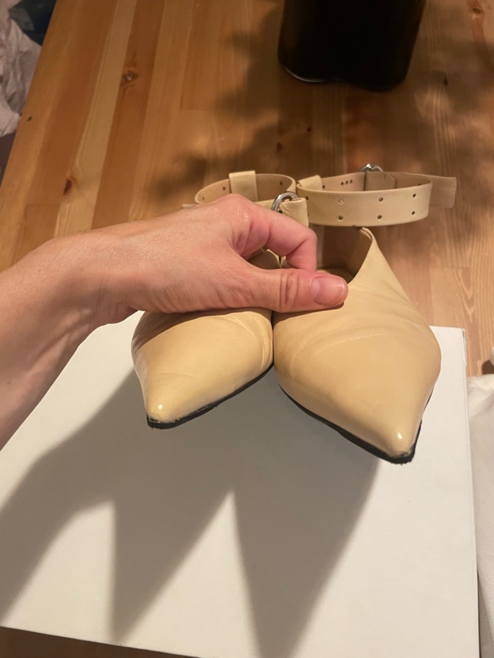 Jil Sander Tripon Pointed Toe Flats - Picture 8 of 12